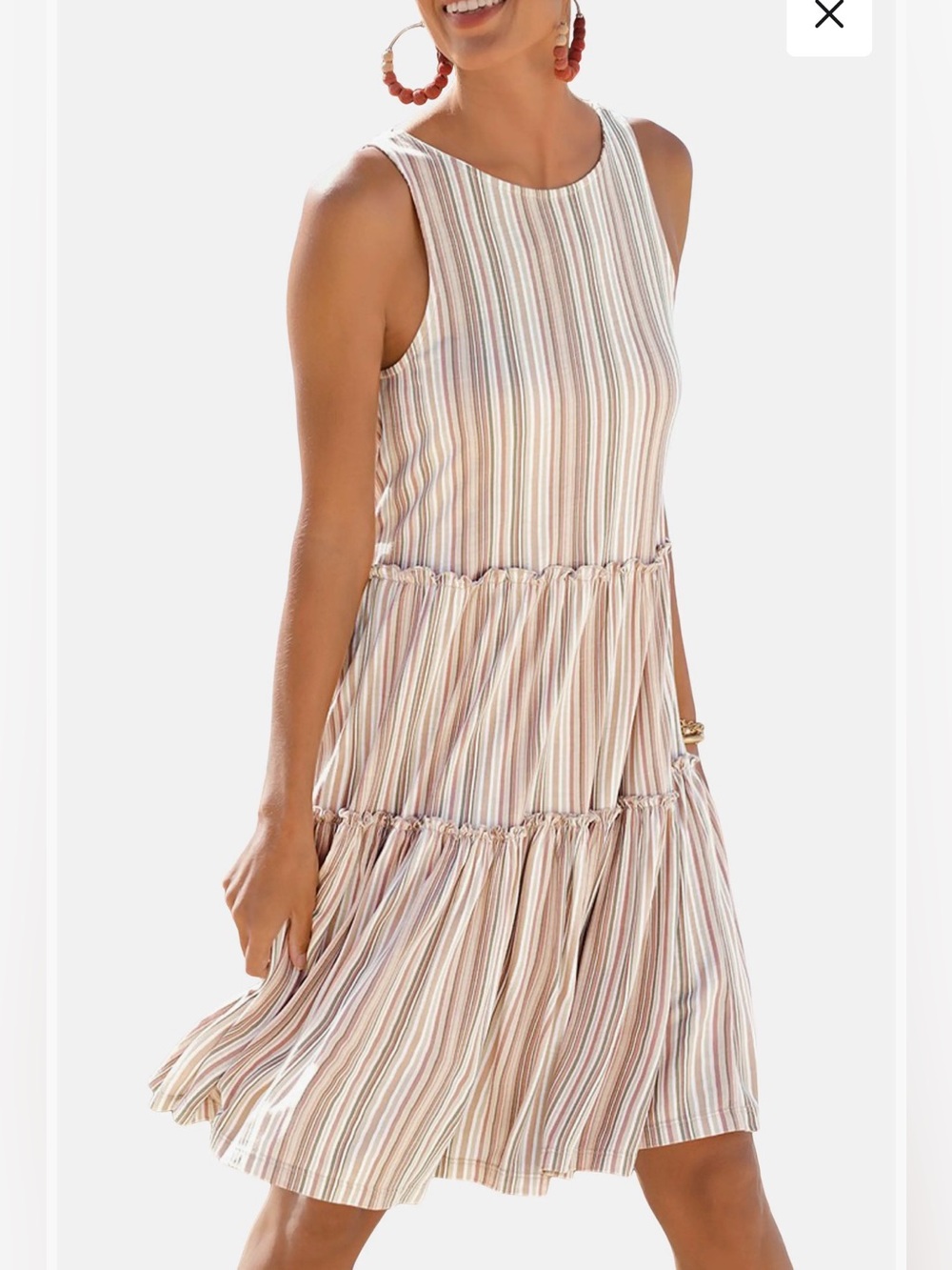 Lascana Tiered Mini Dress